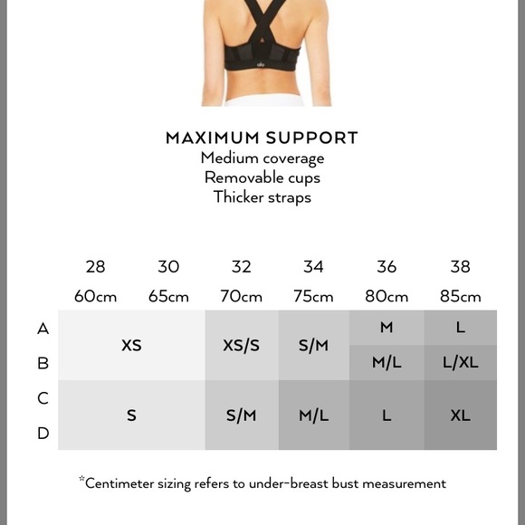 NWT ALO Yoga Half Moon Sports Bra - Picture 3 of 3